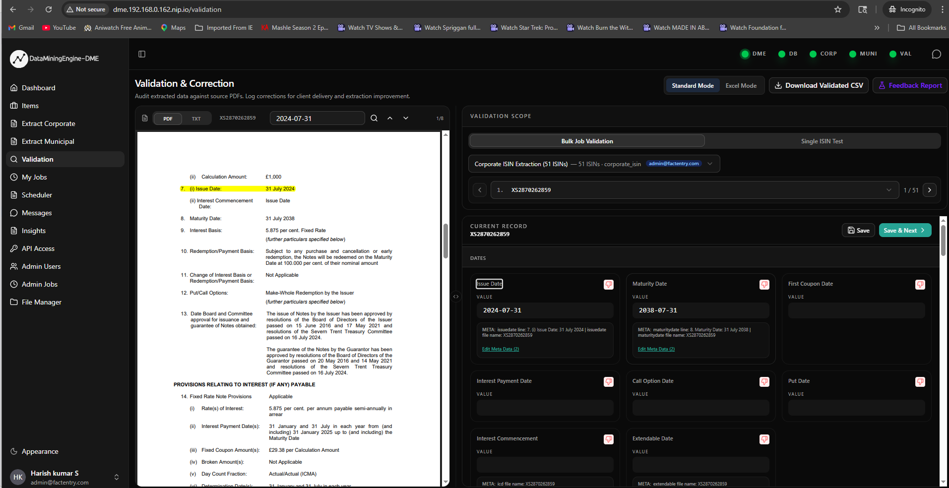 Validation Workspace 1